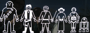 Star Wars Family Car Decal
